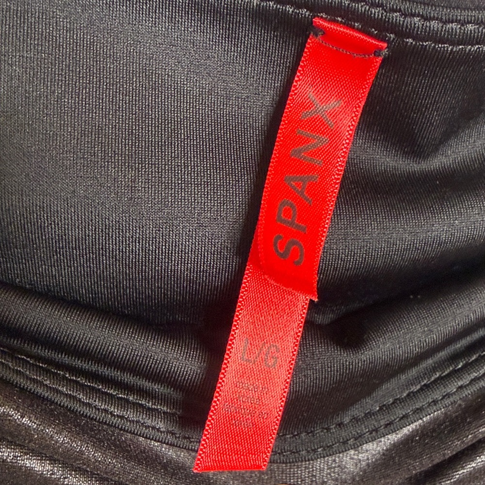 SPANX Black Faux Leather Leggings - Picture 10 of 10